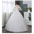 XQX004 Sweetheart Ladies Bridal Gowns Wedding Dress Sexy Off-Shoulder Handcraft Pearls Lace Ball Gown Plus Size Wedding Dress